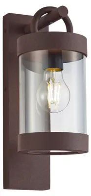 Zdjęcie produktu dla Lampa elewacyjna kinkiet zewnętrzny SAMBESI - CZUJNIK ZMIERZCHU miedziany Trio 204160124