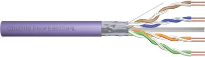 Produktbild von Digitus CAT 6 F/UTP Datenkabel - Verlegekabel, 305 m, Simplex, Dca, 305 m, Cat6, F/UTP (FTP), Violett
