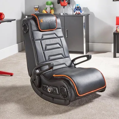 Produktbild von X Rocker Sentinel, Konsolen-Gamingstuhl, Gepolsterter, ausgestopfter Sitz, Gepolsterte, ausgestopfte Rückenlehne, Universal, Schwarz, Orange, Schwarz, Orange