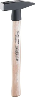 Image de RUTHE Marteau de serrurier 800g forme allemande avec manche en hickory