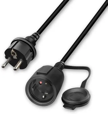 Obrázek produktu pro Prodlužovací kabel s ochrannou zástrčkou IP44, 230 V/16 A, pro vnitřní i venkovní použití