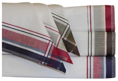 Tobeni Herrentaschentuecher für Satin Stoff 100 Baumwolle 41 x 41