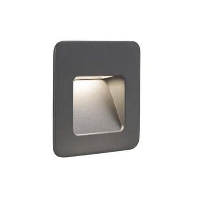 Produktbild von Faro 70398, Außen-Bodenbeleuchtung, Dunkles Grau, Aluminium, IP44, II, 2,9 W
