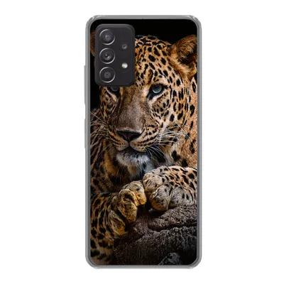 Produktbild von MuchoWow® Handyhülle Schutzhülle Hülle für Samsung Galaxy A33 5G Wildtiere - Panther - Porträt - Schwarz - Tiere Silikon Softcase Handy Hülle - Kartenhalter