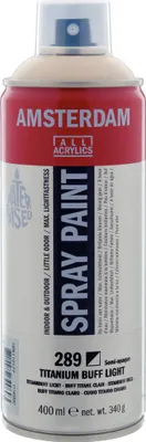Obrázok produktu pre Amsterdam sprejová farba v spreji vysoko pigmentovaná 400 ml Titanbuff Light 289