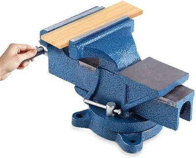 Zdjęcie produktu dla Solidny stół warsztatowy 5" do obróbki drewna, z imadłem, z funkcją wiercenia