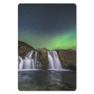 Produktbild von MuchoWow® Mauspad Mousepad Nordlicht - Wasserfall - Island - Natur 40x60 cm - Mousepads - Maus Mat - Pad - Mausunterlage - Schreibtisch Accesoire
