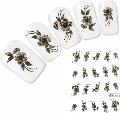 Produktbild von Tattoo Nail Art Flower Aufkleber Blume Nagel Sticker Neu!