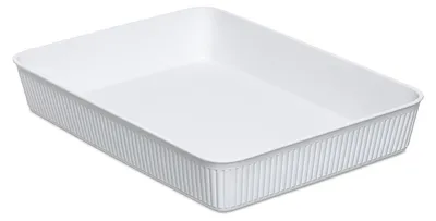 A4 Organizerbox, BPA-frei, Kunststoff, 24,7x33,6x5,6 cm, weiß