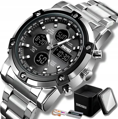 Produktbild von Pánské stříbrné hodinky Classic SKMEI 48 mm