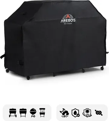 Produktbild von AREBOS Pokrowiec na grill Pokrowiec ochronny na grill gazowy Pokrowiec na grill przeciwdeszczowy Pokrowiec ochronny na grill pyłoszczelny 152 x 71 x 112 cm