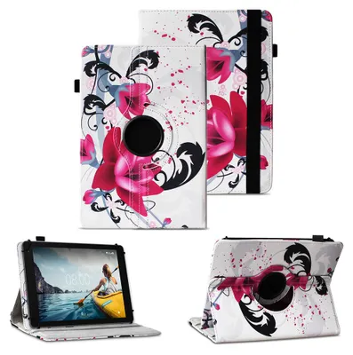 Produktbild von Tablet Hülle für Medion Lifetab E10814 E10802 Schutzhülle Cover Tasche Case 360 DrehbarFarben:Motiv 7