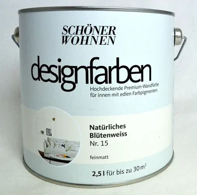 Produktbild von Designfarbe Natürliches Blütenweiß Nr. 15 2,5 l