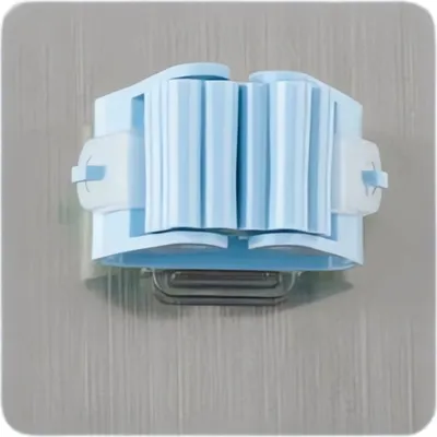Image de Support pour balai à franges autocollant, Couleur:Bleu, Quantité:1
