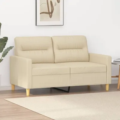 Obrázek produktu pro Maison Exclusive – Dvoudílná pohovka, krémová barva, 120 cm, potahová látka