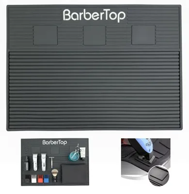 Produktbild von Antirutsch-Ablagematte für Friseur und Barbier 42x32cm - Werkzeug- und Zubehörmatte