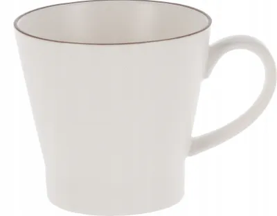 Produktbild von Teebecher aus Steingut weiß 400 ml