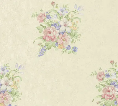 Produktbild von A.S. Création Blumentapete Romantico florale Tapete Vliestapete rosa grün creme 10,05 m x 0,53 m