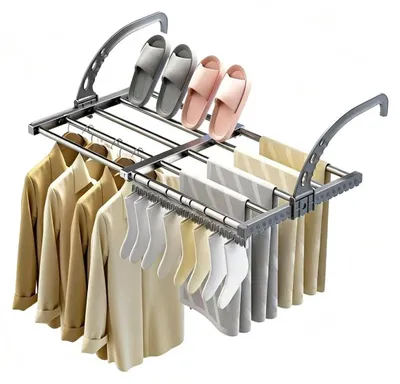 Wasdrogerrek, ausziehbar 38-55 cm, mit Sockenhänger