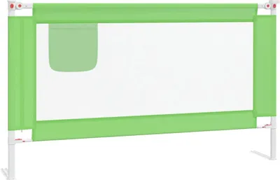 Produktbild von vidaXL Kleinkind-Bettschutzgitter Grün 140x25 cm Stoff