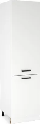 Produktbild von ULWEHOME Hoher Unterschrank für den Kühlschrank, Einbau-Küchenschrank für den Kühlschrank, 60 cm hoch, 2 Fronten, Weiß matt | Küchenmöbel, EKO-System