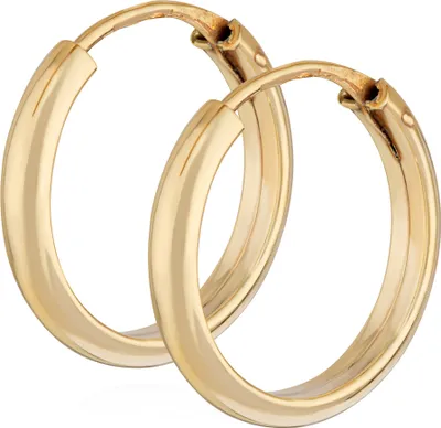 Produktbild von NKlaus Paar Creolen 333 Gelb Gold 8 Karat 12mm Damen Goldohrringe Rund Ohrschmuck 14389