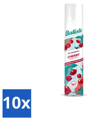 Obrázek produktu pro 10 kusů šamponu ve spreji Batiste s vůní třešní a květu třešně – 200 ml – výhodná balení – 10 kusů