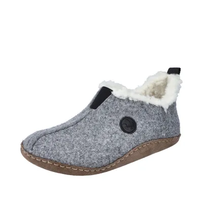 Produktbild von Rieker Damen Slipper Hausschuhe Warmfutter 66350, Größe:41 EU, Farbe:Grau