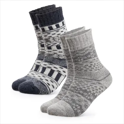Produktbild von Occulto Damen & Herren Dicke Merino Wollsocken 2er Pack (Modell: Lumi)
