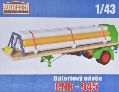 Obrázek produktu pro Stavebnice cisternového návěsu CNK-945 Bateriový vůz AUTOPRINT 1:43