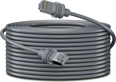 Produktbild von Elfcam - 30m Cat6 Ethernet-Verlängerungskabel für Starlink Gen 3/Mini, IP68 Wasserdicht, 1200Mbps (250MHz) Satelliten-Internet, Outdoor/Indoor RJ45 Stecker