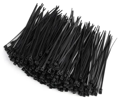 Obrázek produktu pro Sada stahovacích pásek, samouzavírací nylonové stahovací pásky, černé barvy, 80 mm x 1,8 mm, robustní a odolné