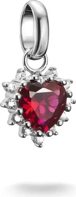 Immagine prodotto di Ciondolo Thomas Sabo True Romance cuore rosso Connect argento