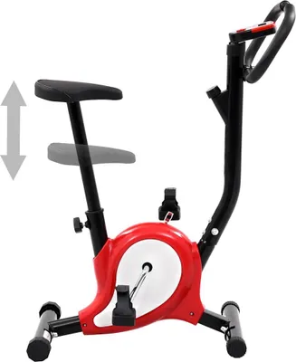 Obrázok produktu pre vidaXL Cvičebný bicykel s remeňovým pohonom Červená
