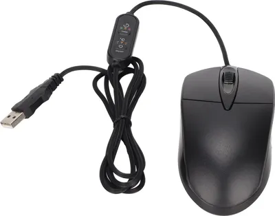 Imagen del producto de Ratón con calefacción, 3 niveles de ajuste, color , diseño ergonómico, 1600 DPI, con cable, para sistemas Windows y OS X, ideal para ordenadores de escritorio y portátiles