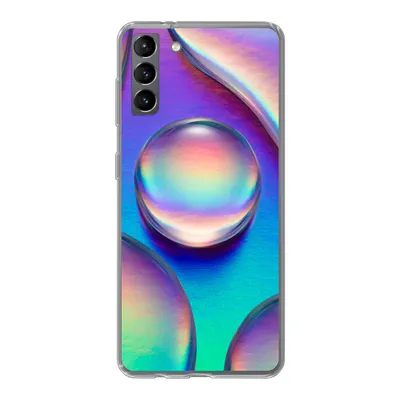 Produktbild von MuchoWow® Handyhülle Schutzhülle Hülle für Samsung Galaxy S21 Plus Wasser - Regenbogen - Abstrakt Silikon Softcase Handy Hülle - Handy-Tasche