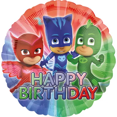 Immagine prodotto di Folienballon PJ Masks Happy Birthday 43cm