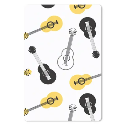 Produktbild von MuchoWow® Mauspad Mousepad Gitarre - Patterns - Instrumente 18x27 cm - Mousepads - Maus Mat - Pad - Mausunterlage