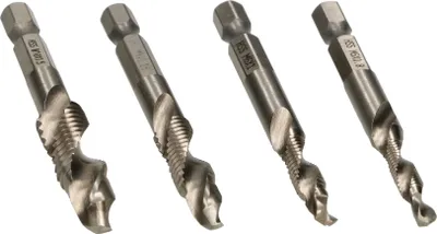 Image de KOTARBAU® Jeu de tarauds 4 pces Tarauds en HSS ⌀ 5 6 8 10 mm