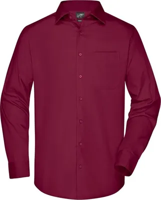 Produktbild von Men's Business Shirt Long-Sleeved wine, Gr. L