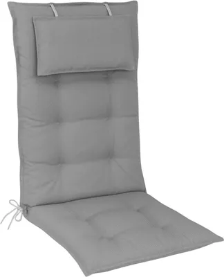 Produktbild von elGiga Hochlehner-Auflage Marbella Anthrazit / Grau 120 x 50 x 7 cm