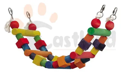 Immagine prodotto di Ponte sospeso con altalena per uccelli 17,5 x 68 cm