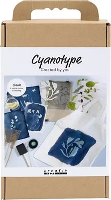 Immagine prodotto di Creativ Company Cyanotype hobby set tessile blu - Set di giocattoli creativi