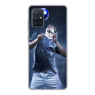 Produktbild von MuchoWow® Handyhülle Schutzhülle Hülle für Samsung Galaxy A51 5G Hochbegabter Fußballer Silikon Softcase Handy Hülle - Abbildung