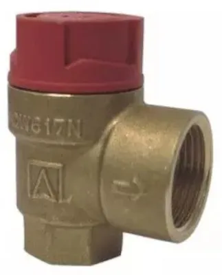 Zdjęcie produktu dla Zawór bezpieczeństwa 1/2'' do systemów grzewczych 2,0 bar