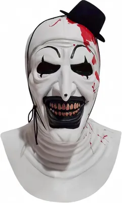 Produktbild von Maske des Schreckens Clown Gruselige Realistische Cosplay Kostüm Weiß 56-62 cm
