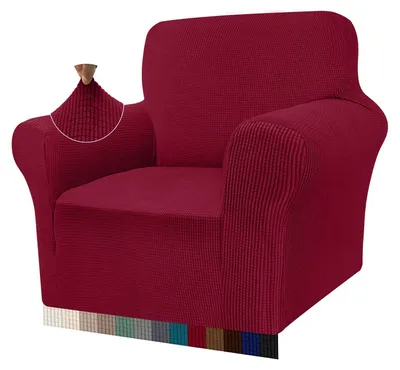 Productafbeelding van Hoog Rekbare Sofa Cover voor Moderne Woonkamers in Wijnrood
