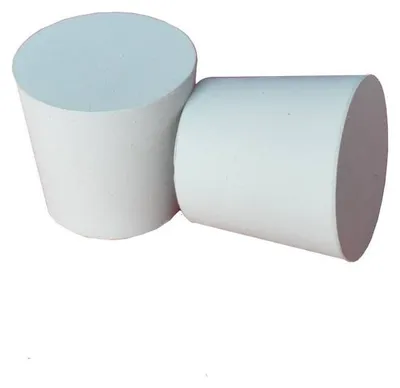 Produktbild von Gummistopfen grau, 38/31 mm Durchmesser, 35 mm hoch, lebensmittelecht, ohne Bohrung