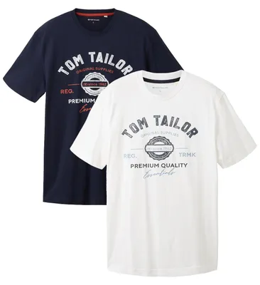 Produktbild von TOM TAILOR Logo T-Shirt 2er Set Größe: S