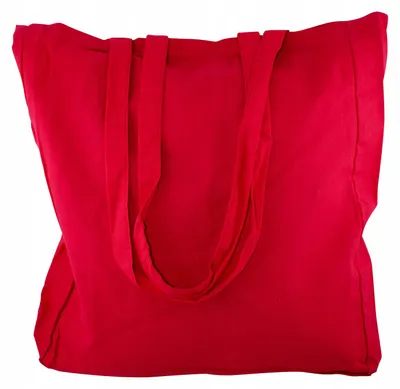 Produktbild von Allbag Baumwolltasche 38x42x8x8 cm Rot 280g Einkaufstasche